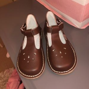 L’Amour toddler girl brown Mary Janes